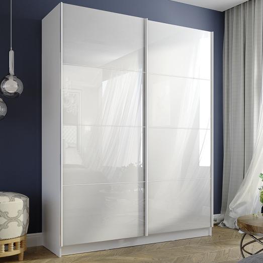 Шкаф-купе 2 дв. 342.47 Марвин-3, профиль серебро 1832