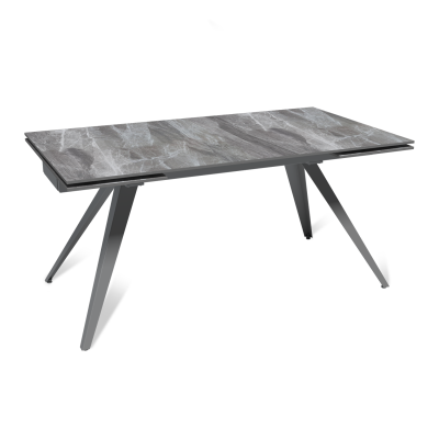 Стол раскладной Асти (160+40+40), керамика глянцевая Italian Light Grey