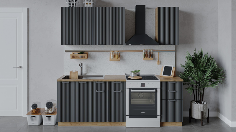 Кухонный гарнитур «Кимберли» длиной 160 см