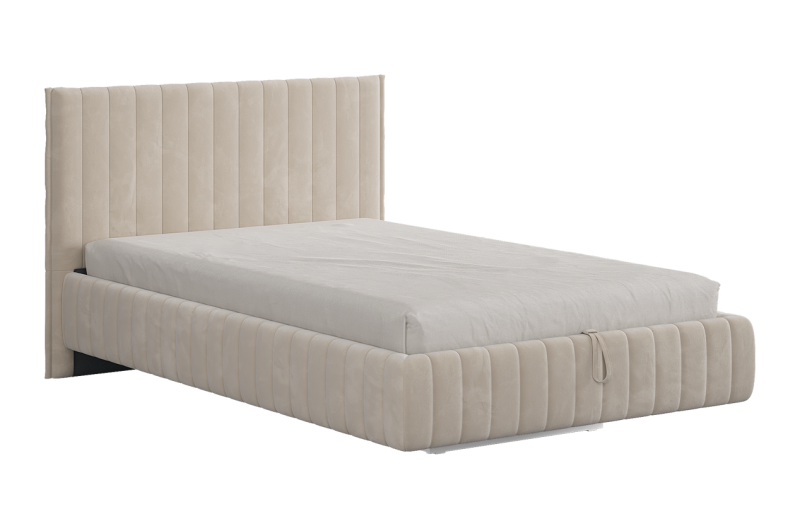 Каркас кровати Твикс 120х200 см крем (велюр)