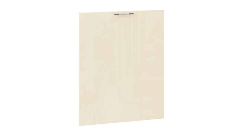 Фасад для посудомоечной машины «Весна» (600 мм) Ваниль глянец