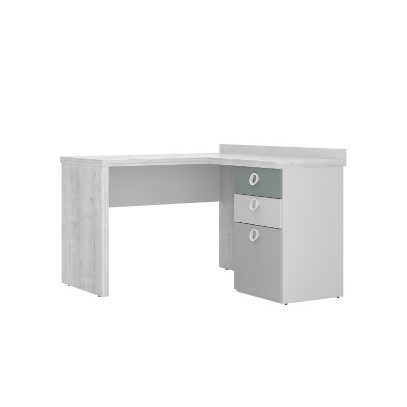 Стол прямой с угловым модулем 1200 SMARTY WHITE