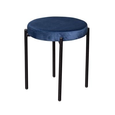 Табурет мягкий Mason, бархат синий 29