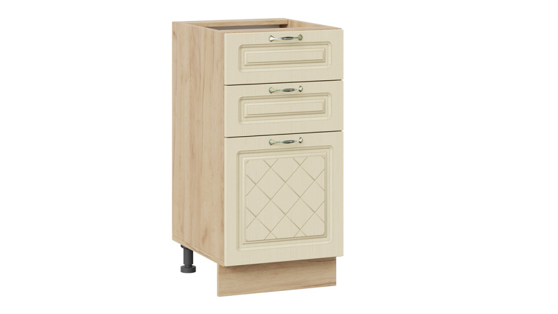 Шкаф напольный с тремя ящиками «Бьянка»