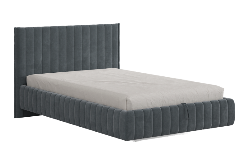 Каркас кровати Твикс 120х200 см графит (велюр)