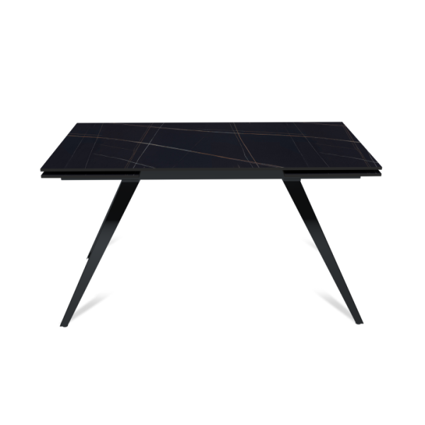 Стол раскладной Асти (140+40+40), керамика матовая Blackgold
