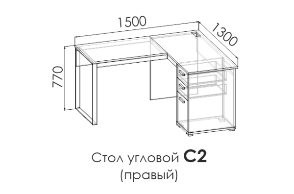 Стол угловой LIBERTY WHITE