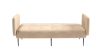Монако диван-кровать прямой с подлокотниками, трехместный, велюр бежевый Velutto 04