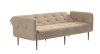 Монако диван-кровать прямой с подлокотниками, трехместный, бархат бежевый 5