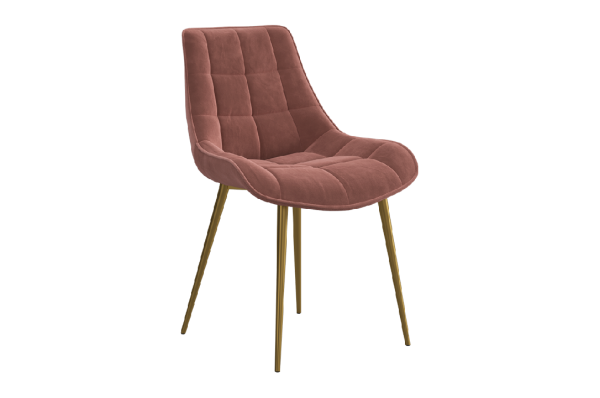 Стул Монти Т1 вереск (велюр)/золото