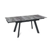 Стол раскладной Stone (120+30+30), керамика глянцевая Italian Light Grey