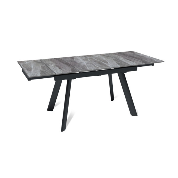 Стол раскладной Stone (120+30+30), керамика глянцевая Italian Light Grey