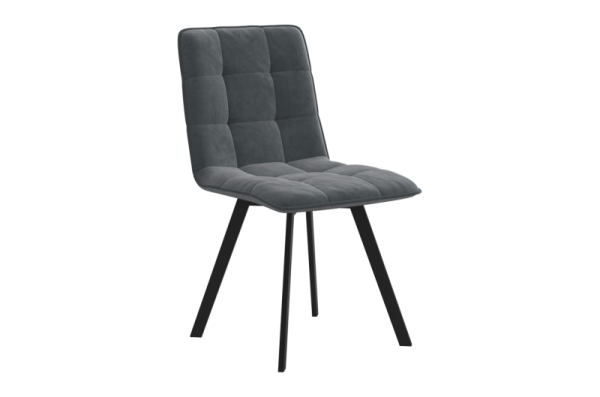 Стул Марсель Т2 графит (велюр)/черный