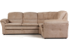 Диаманте диван-кровать угловой велюр бежевый