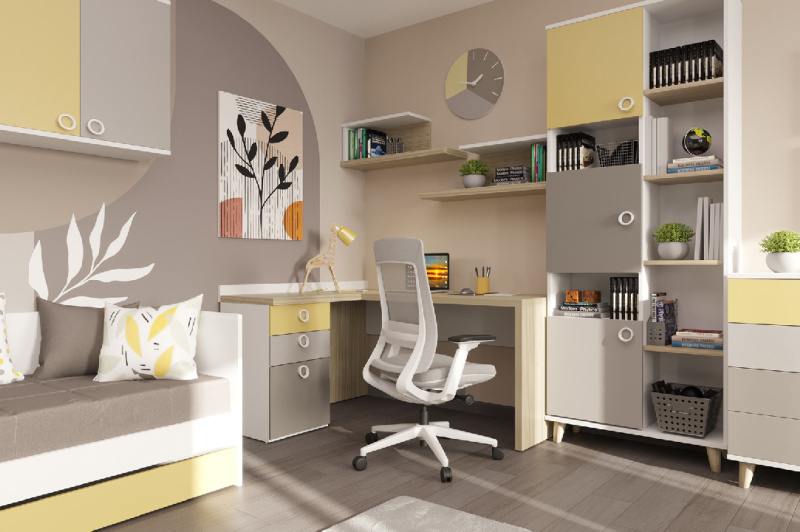 Стол прямой с угловым модулем 1200 SMARTY SOFT