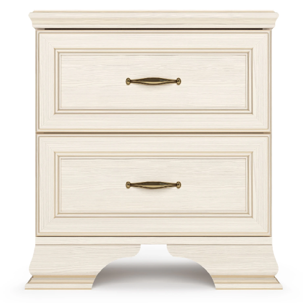 Тумба прикроватная Сиена бодега белый (патина «золото»)
