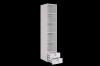 Ева Шкаф однодверный 101.01 белое дерево/белый матовый