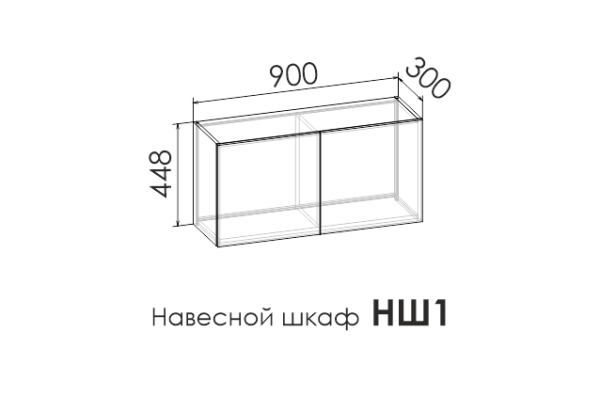 Шкаф навесной 1 ENNI