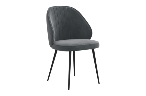 Стул Монарх Т1 графит (велюр)/черный