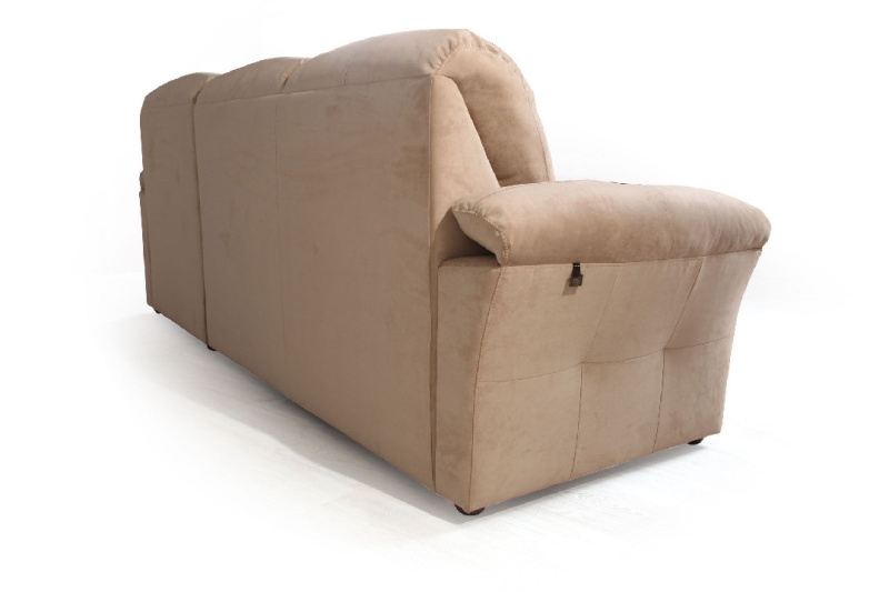 Диаманте диван-кровать с шезлонгом велюр бежевый