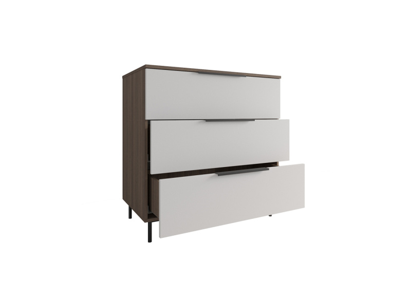 МС Роза / Комод 900 «Ройс Белый софт» — (Базовая комплектация)