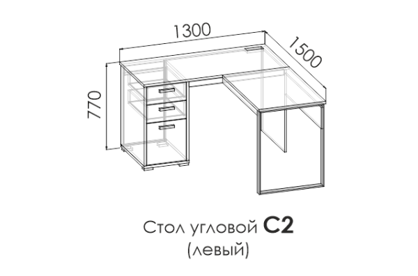 Стол угловой LIBERTY WHITE