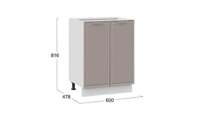Шкаф напольный с двумя дверями «Белладжио»