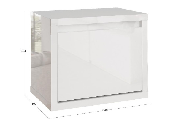 Тумба для обуви с обувницей 65х52х40 см Норден