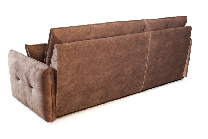 Рио диван-кровать с шезлонгом, замша camel