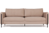 Барселона диван-кровать трехместный прямой, велюр бежевый