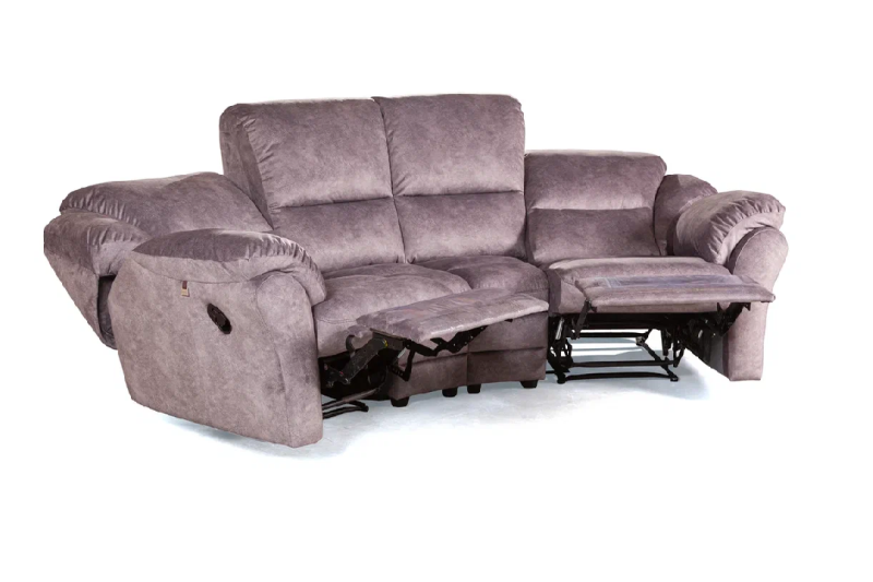 Сан-Ремо диван трехместный, 2 реклайнера, велюр Felicita