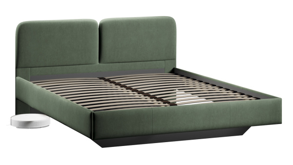 Кровать «Флори» Тип 1 (1600) Велюр Ultra Olive