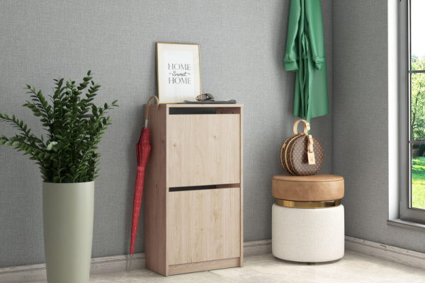 Обувница с 2-мя откидными фасадами Реан