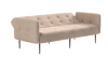 Монако диван-кровать прямой с подлокотниками, трехместный, велюр бежевый Velutto 06