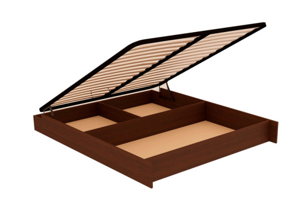 Основание кровати с бельевым ящиком БИЗ27а Орех Вирджиния