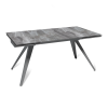 Стол раскладной Асти (160+40+40), керамика глянцевая Italian Light Grey