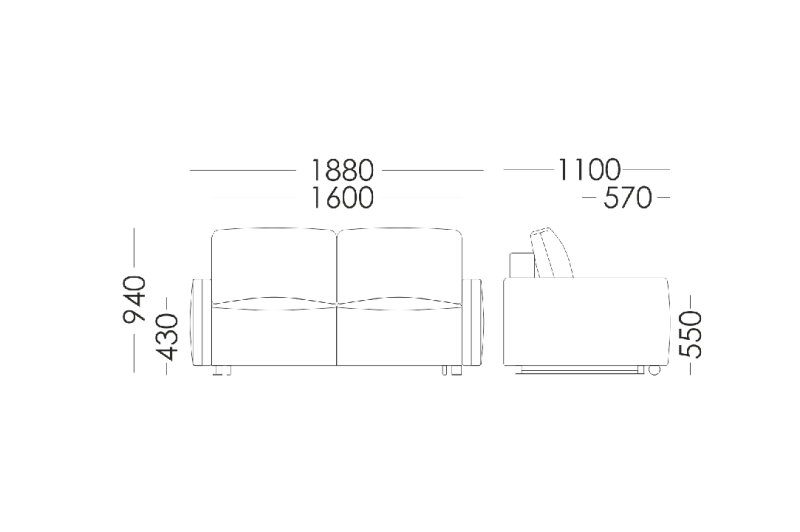 Диван ITALMAS 1800