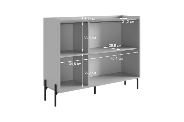Гостиная "Доминика К2" (2380х350х920) кашемир/дуб крафт золотой