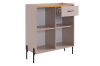 Гостиная "Доминика К3" (2620х350х1950) кашемир/дуб крафт золотой