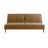 Эсте диван-кровать трехместный, прямой, без подлокотников, велюр коричневый Velutto 23