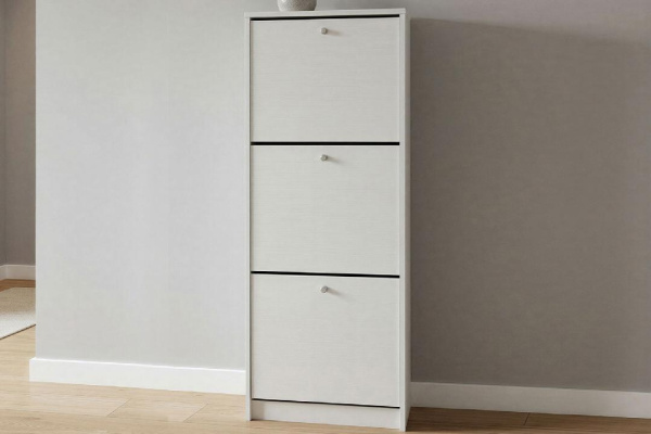 Обувница закрытая 49х28х135 см с тремя отделениями Теви