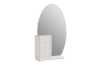 Белла Шкаф комбинированный белый/джелато софт
