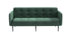 Монако диван-кровать прямой с подлокотниками, трехместный, бархат зеленый 19