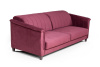 Амстердам диван-кровать трехместный прямой, велюр красный