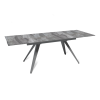 Стол раскладной Асти (140+40+40), керамика глянцевая Italian Light Grey