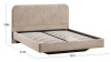 Кровать без ПМ «Тиффани» Тип 1 (без подъемного механизма) Микровелюр Wellmart Dark Beige