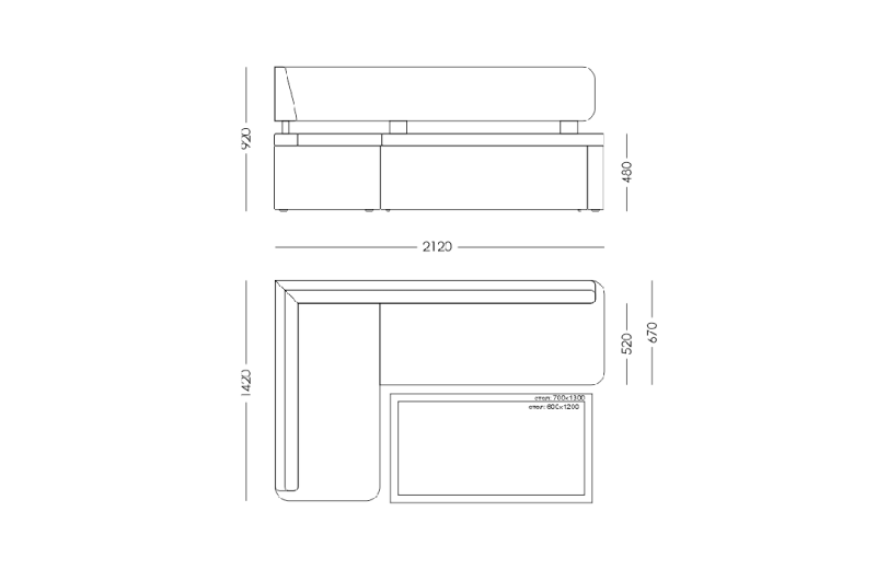 Диван кухонный угловой FRESH