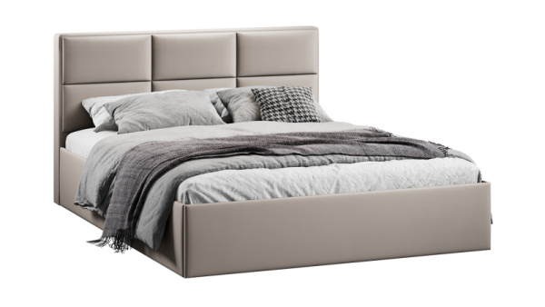 Кровать с ПМ «Стелла» Тип 1 (с подъемным механизмом) Велюр Confetti Smoke