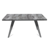 Стол раскладной Рейн (160+40+40), керамика глянцевая Italian Light Grey
