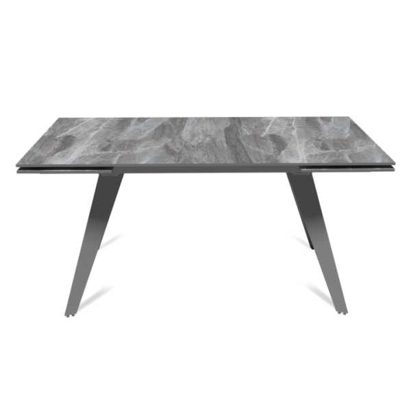 Стол раскладной Рейн (160+40+40), керамика глянцевая Italian Light Grey